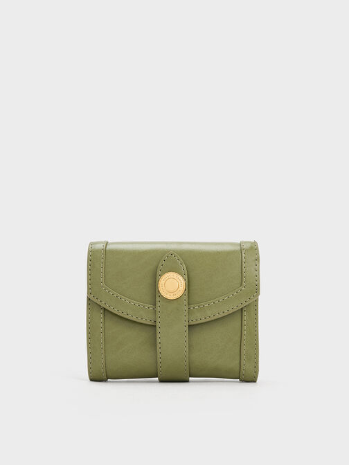 Este Belted Small Wallet, Olive, hi-res