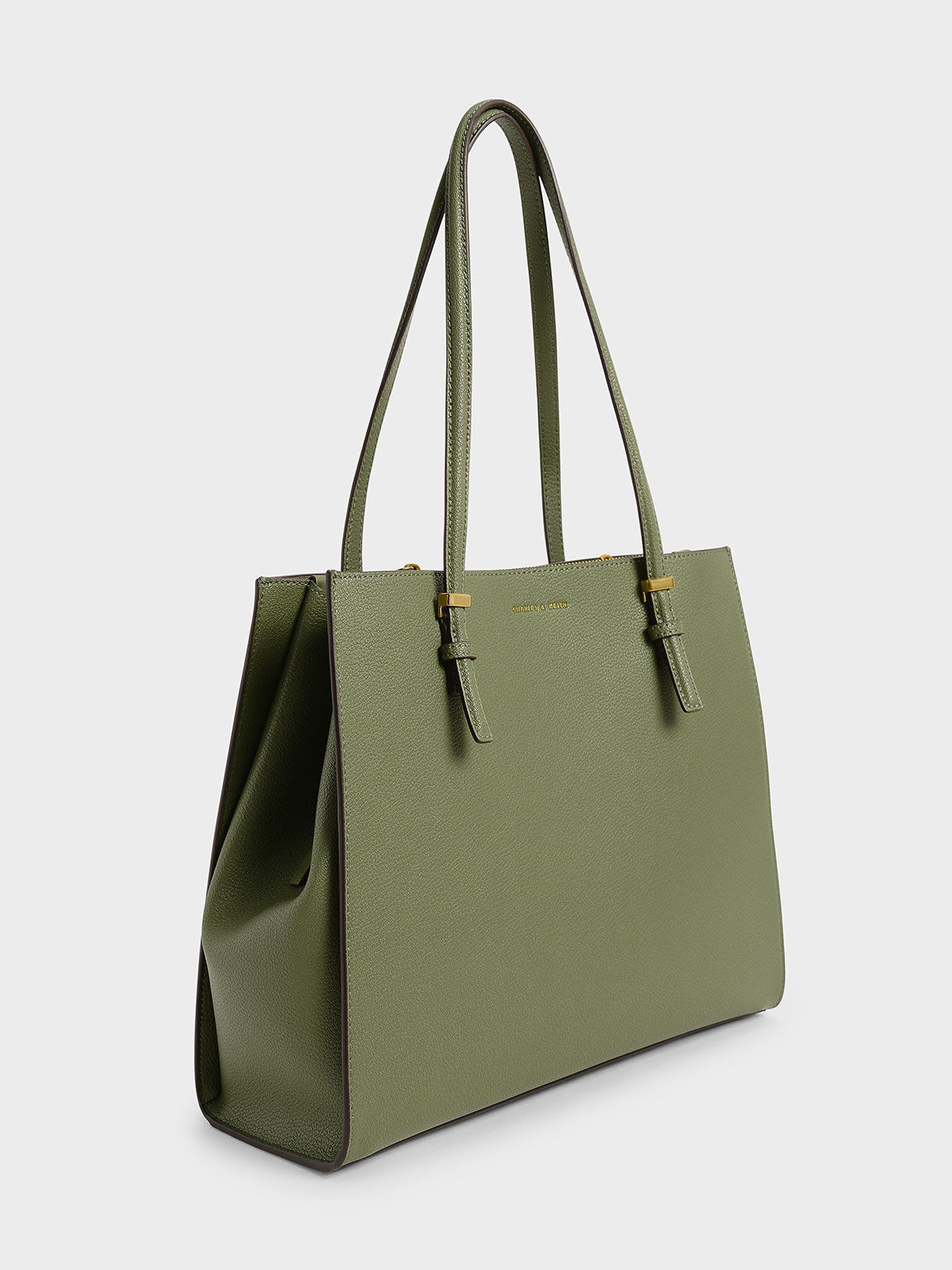 Tas Tote Large Double Handle, Olive, hi-res