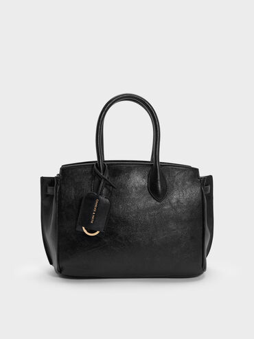 Tas Tote Ginevra, Black, hi-res