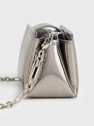 Tas Micro Metallic Bosie, Pewter, hi-res