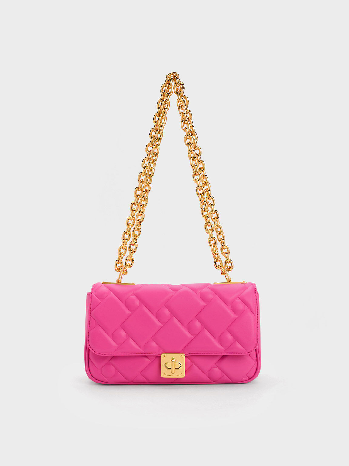 Pink chain bag store