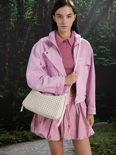 Tas Bahu Woven Calla, Cream, hi-res