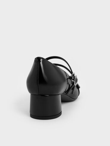 Sepatu Pumps Mary Jane Double-Strap, Black Box, hi-res