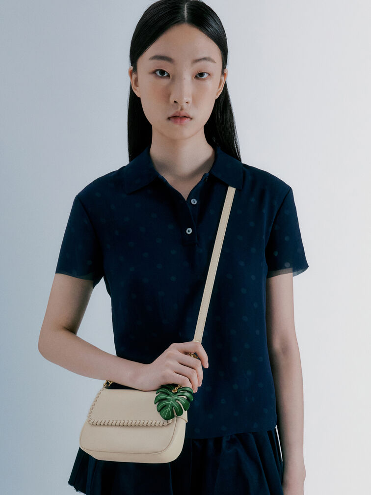 Tas Bahu Braided Blume, Cream, hi-res