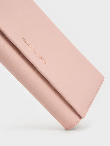 Dompet Panjang Detail Tassel, Pink, hi-res