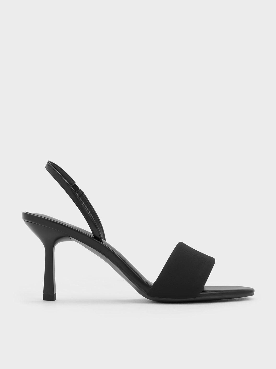 Slingback pumps with elastic strap cheap