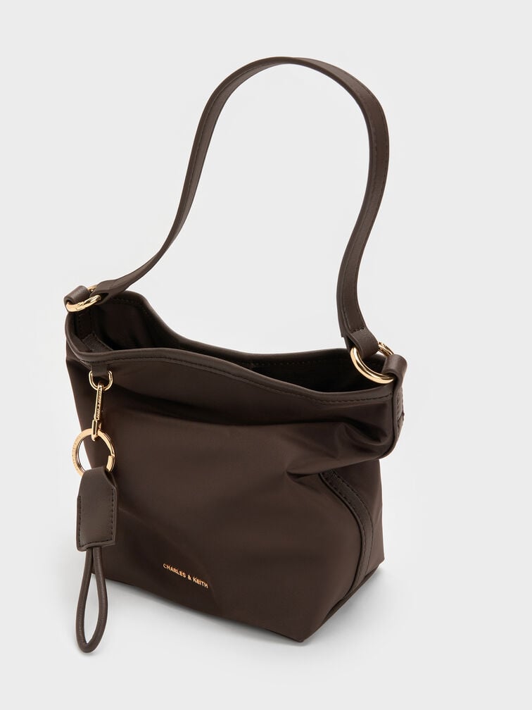 Tas Bucket Levy Nilon, Espresso Brown, hi-res