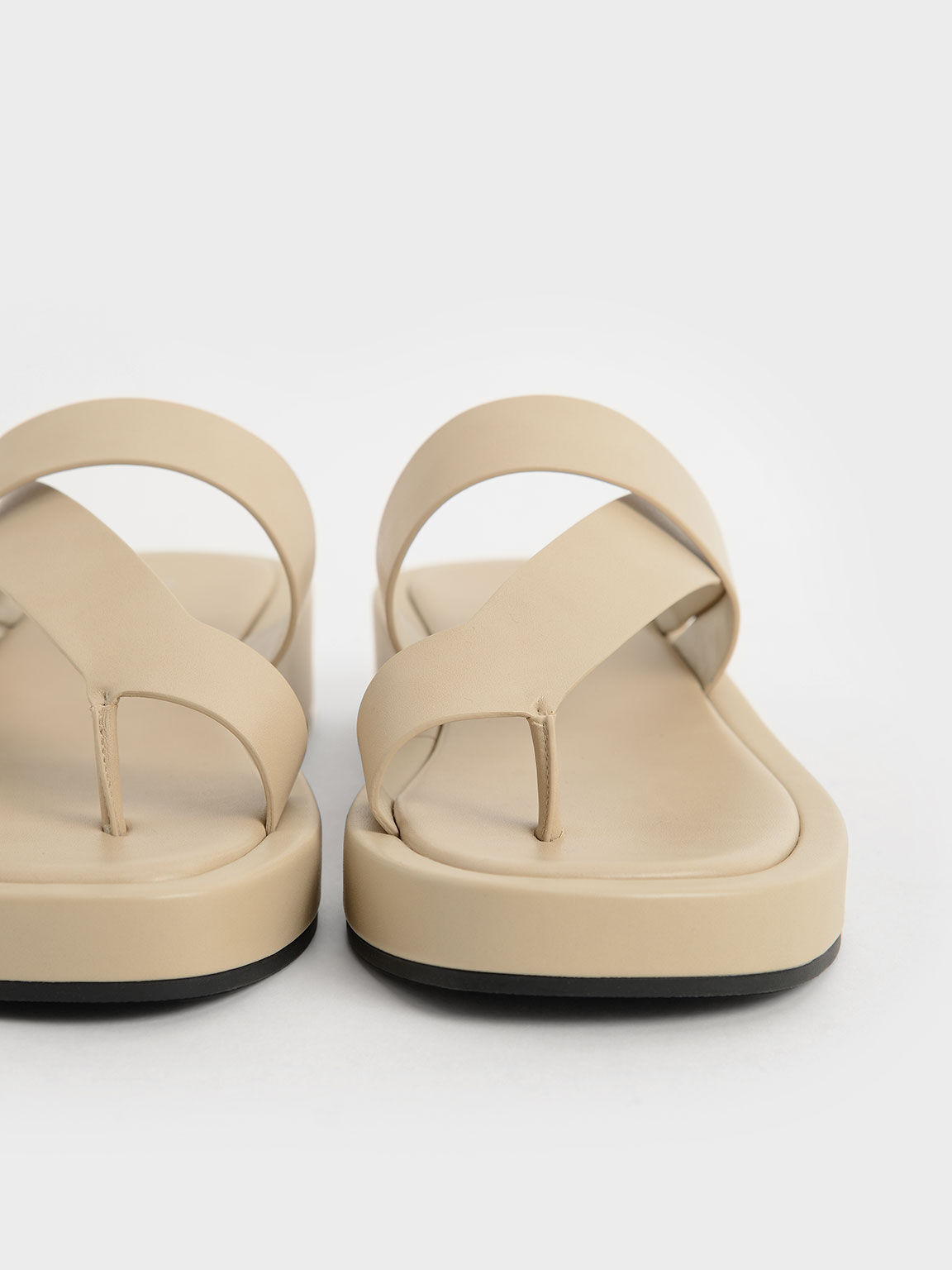Sandal Platform Toe-Loop, Beige, hi-res