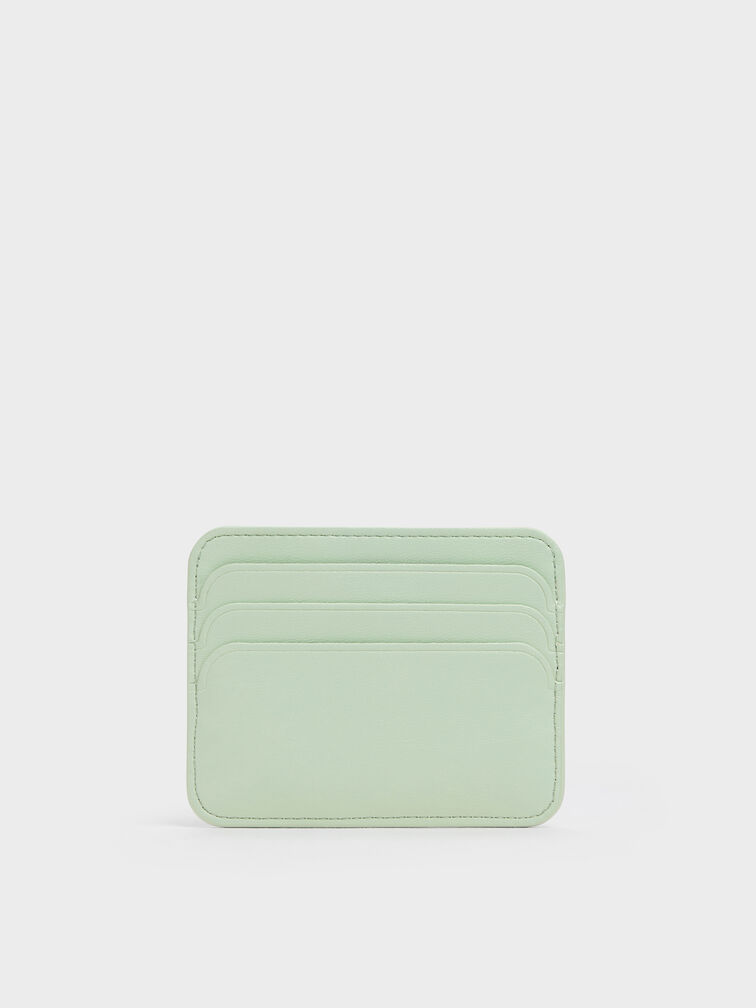 Card Holder Quilted Cleo, Mint Green, hi-res