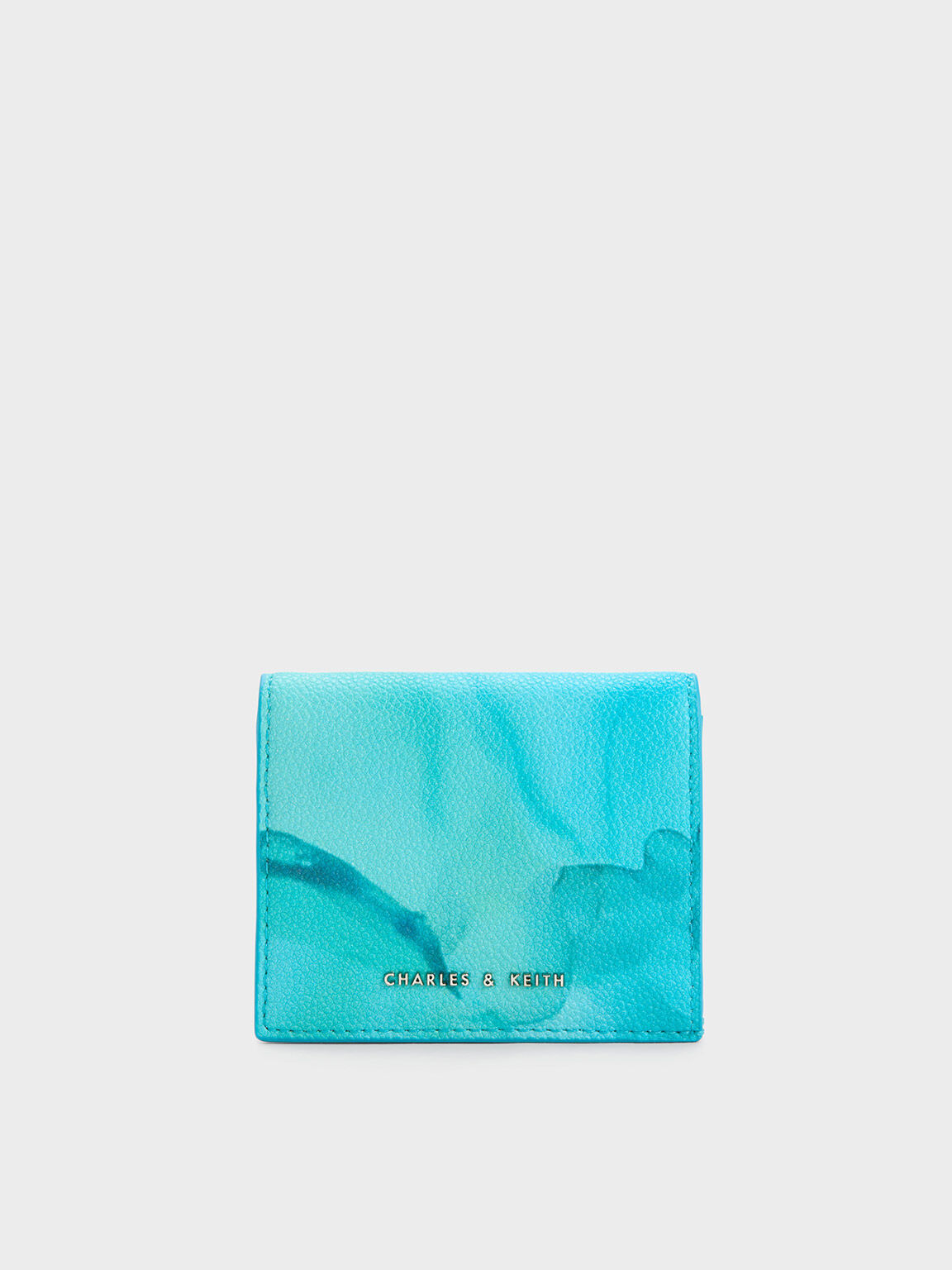 Dompet Marble-Print Small, Blue, hi-res