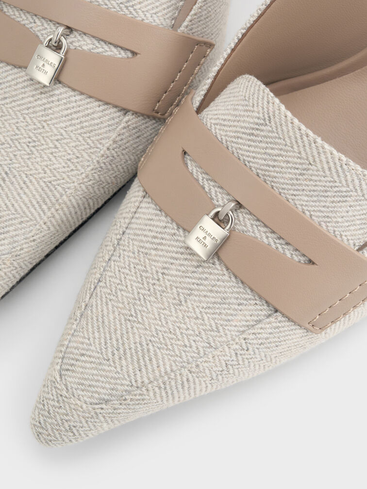 Sepatu Pumps Slingback Griselda Two Tone, Light Grey, hi-res