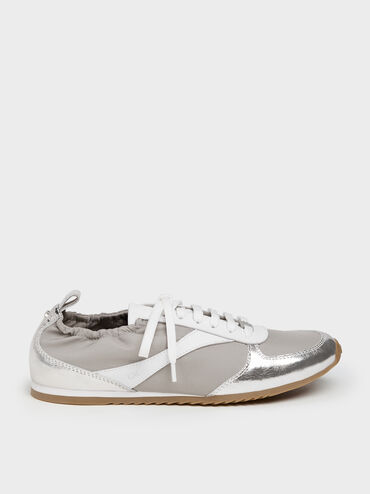 Jace Metallic Sneakers, Silver, hi-res
