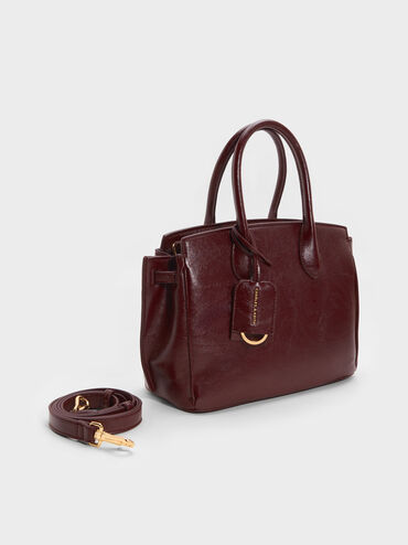 Tas Tote Ginevra, Wineberry Red, hi-res