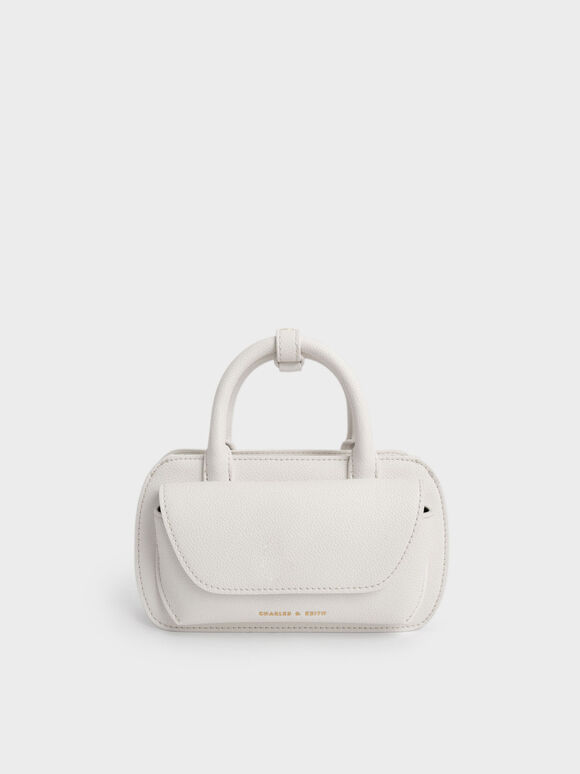 Tas Top Handle Selby Boxy, White, hi-res