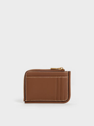 Card Holder Front-Pocket Lyla, Chocolate, hi-res