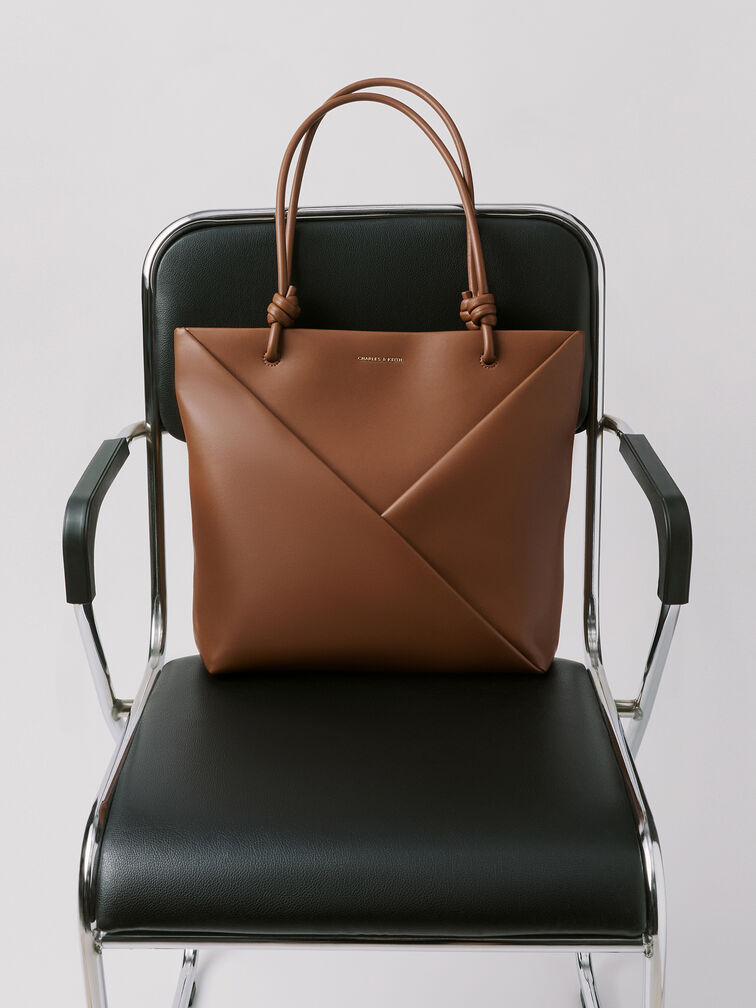 Tas Tote Geometric Midori, Chocolate, hi-res