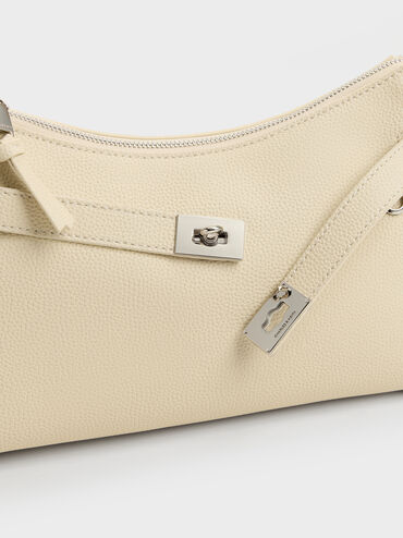 Tas Bahu Dinora Belted, Chalk, hi-res