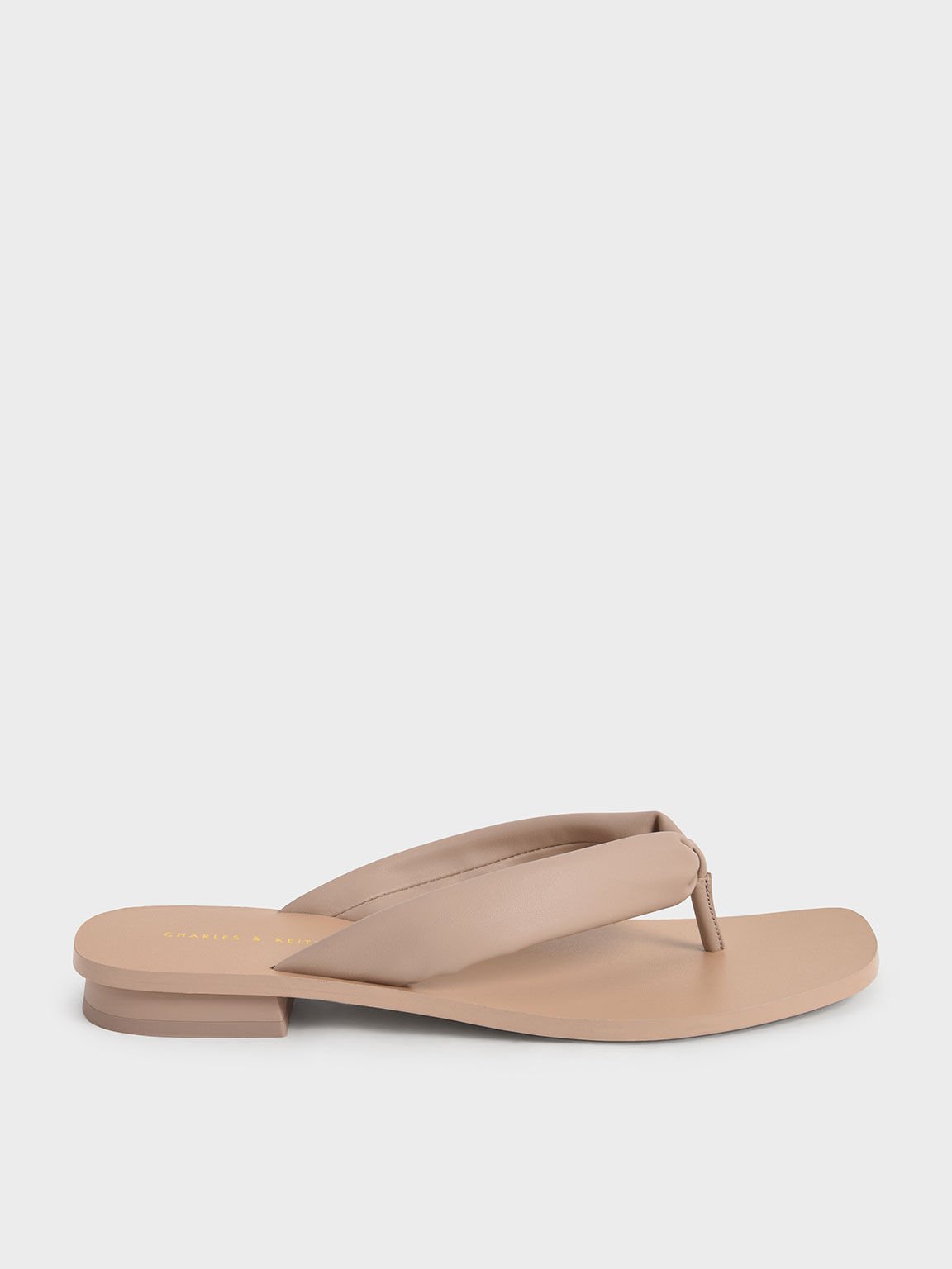 nude sandals flat