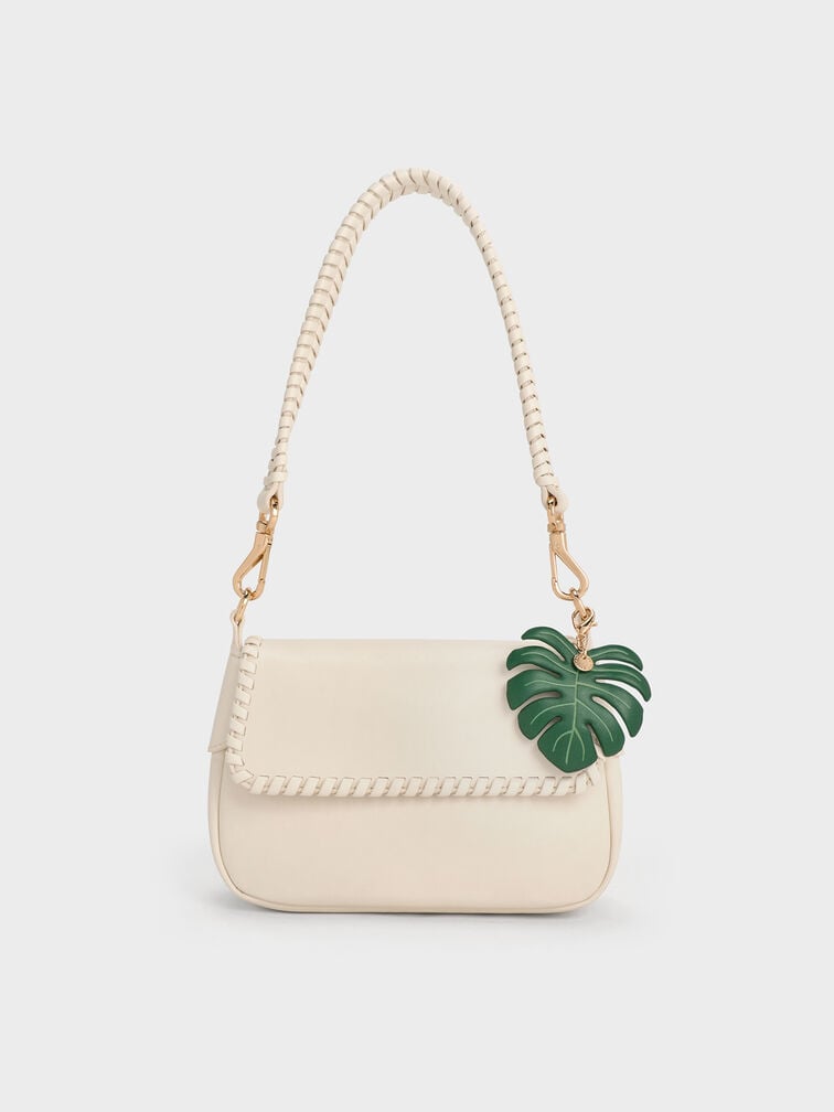 Tas Bahu Braided Blume, Cream, hi-res