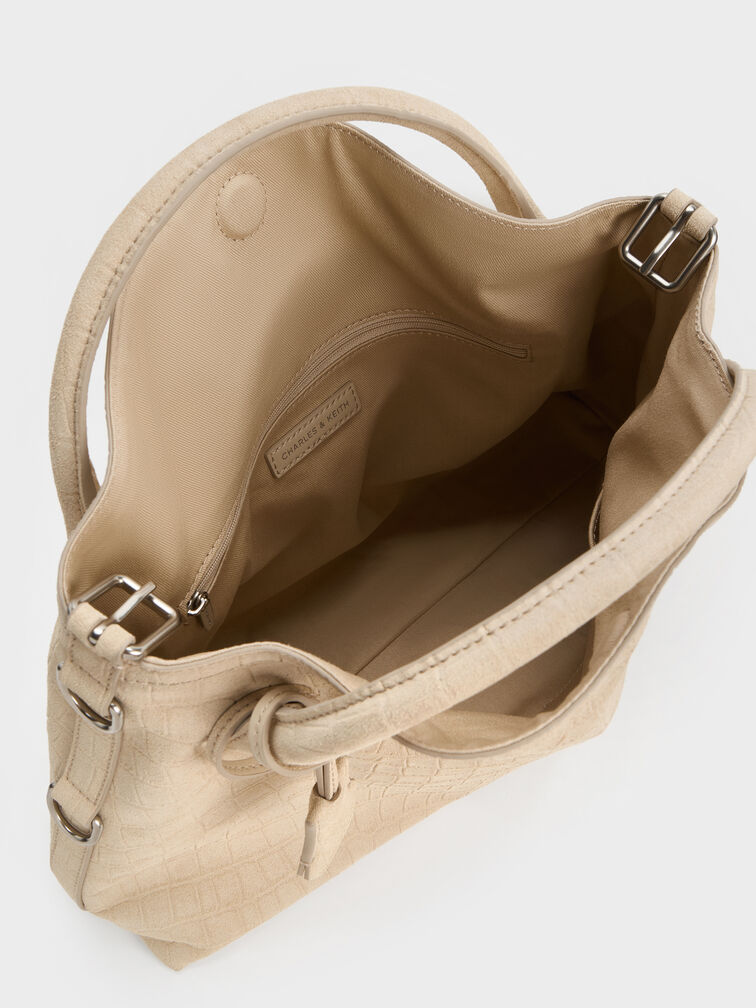 Delfina Chain Tote Bag, Dusted Oat, hi-res