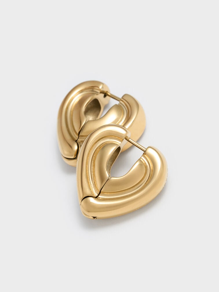 Anting Huggie Annalise, Gold, hi-res