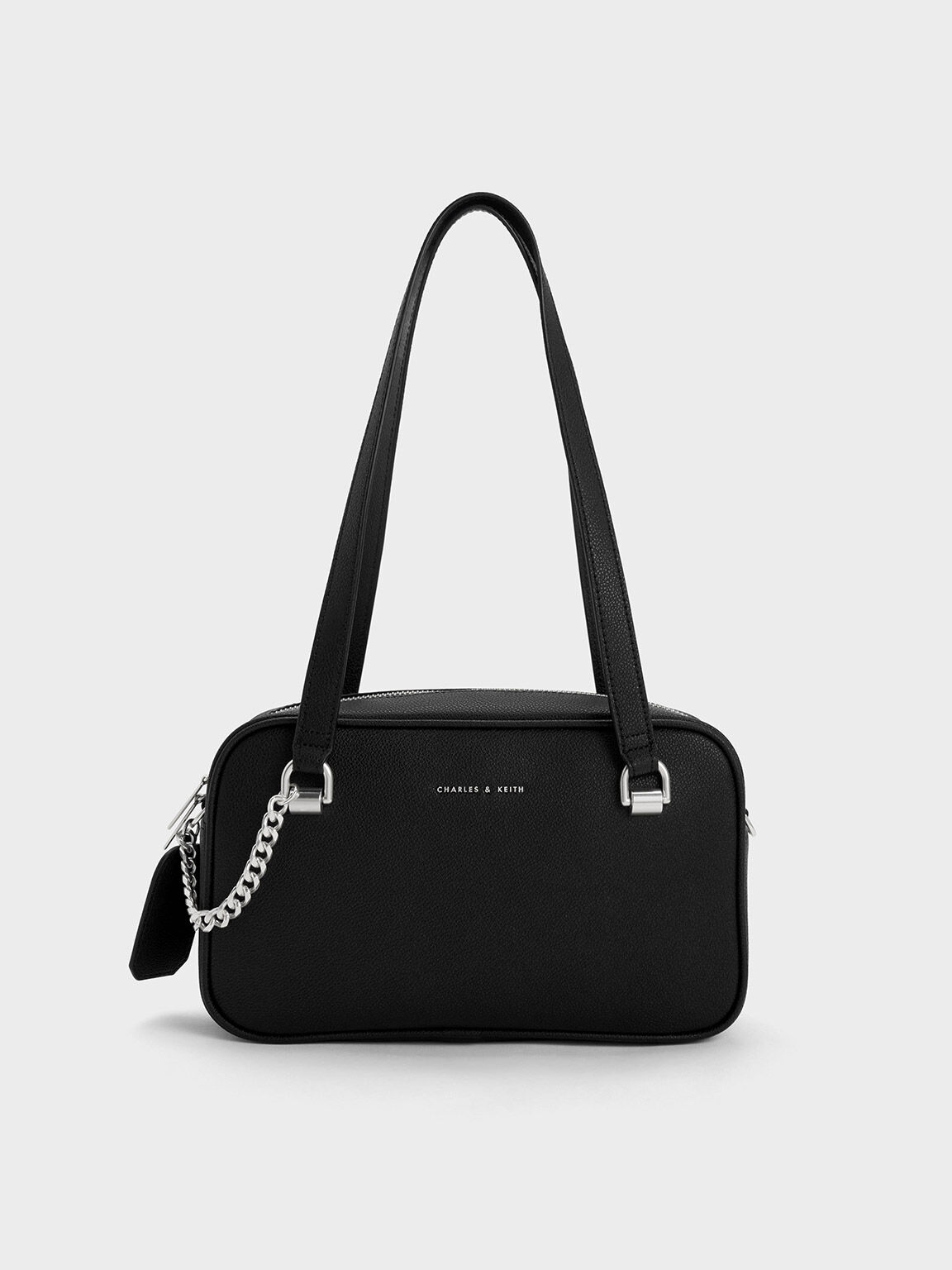 Black Avis Boxy Shoulder Bag CHARLES KEITH ID