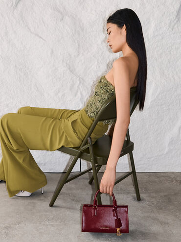 Tas Top Handle Kerry, Mulberry Plum, hi-res