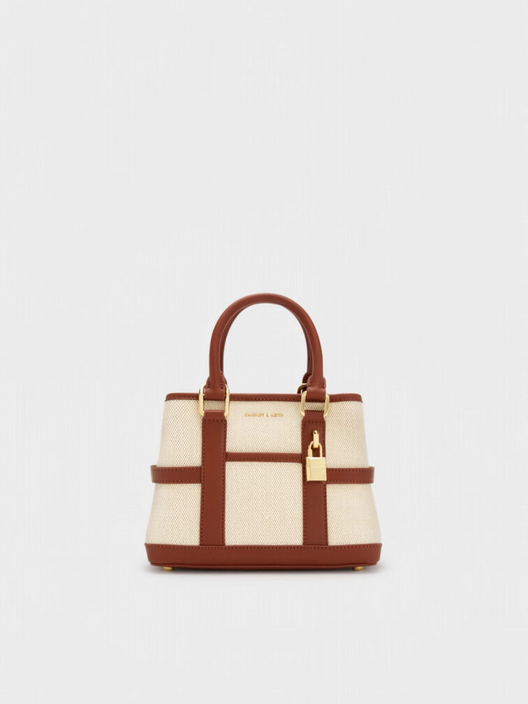 Mini Scottie Canvas Tote Bag, Brick, hi-res