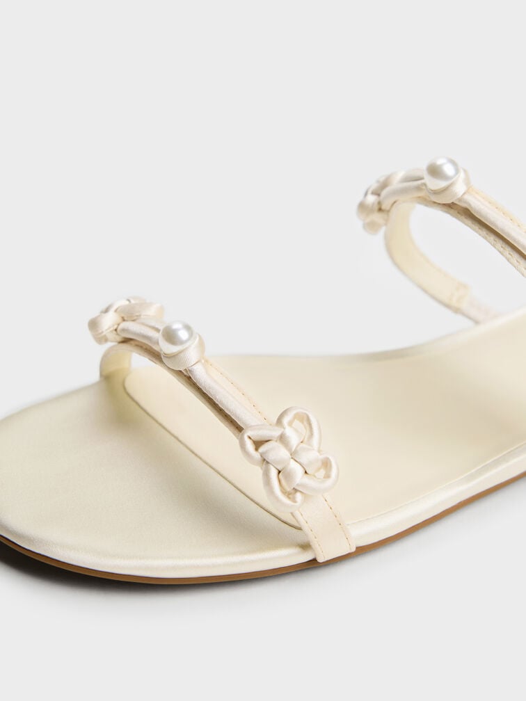 Sandal Slide Knot-Pearl Orinda, Butter, hi-res