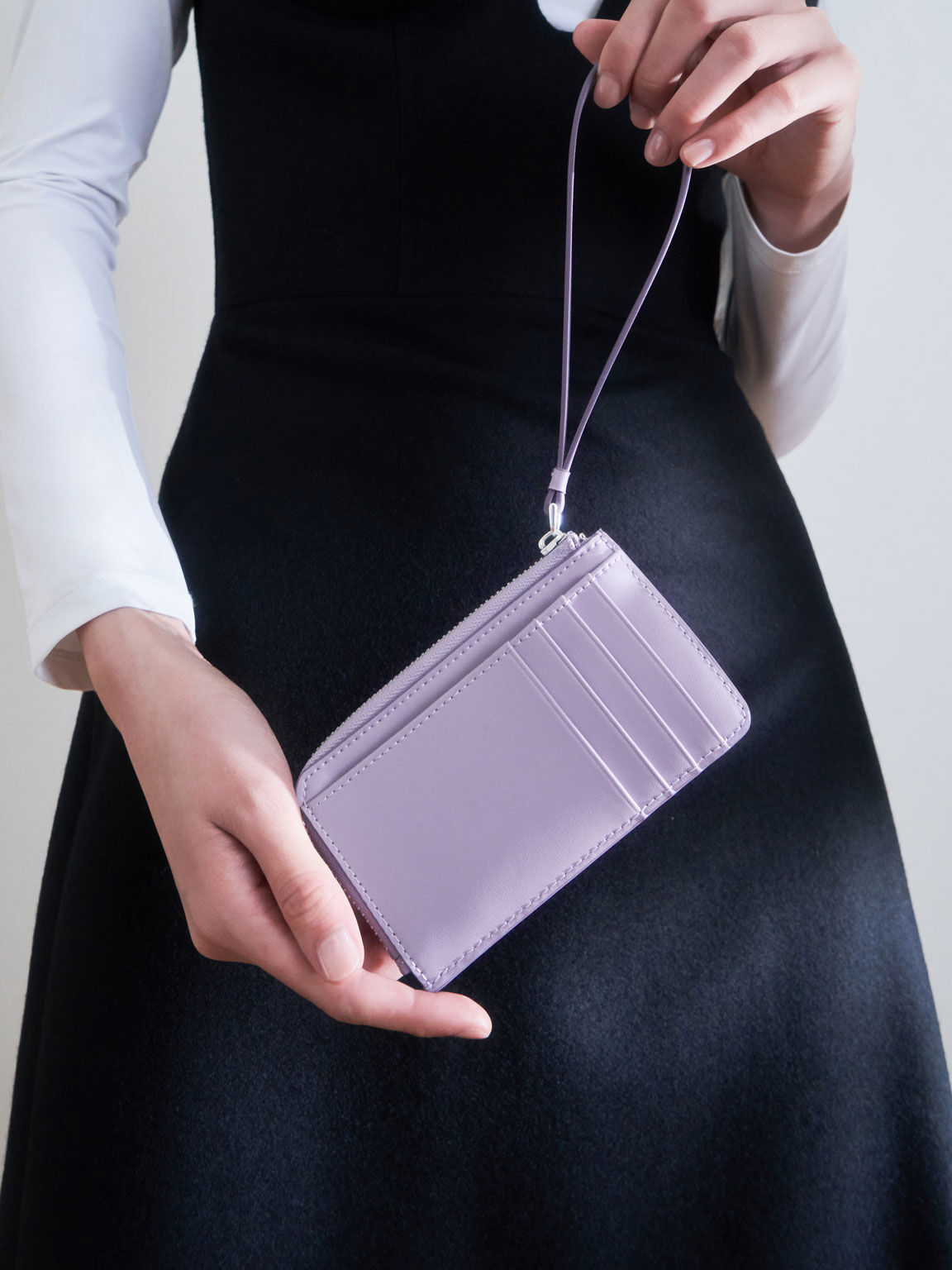Lilac Wristlet Card Holder CHARLES & KEITH ID