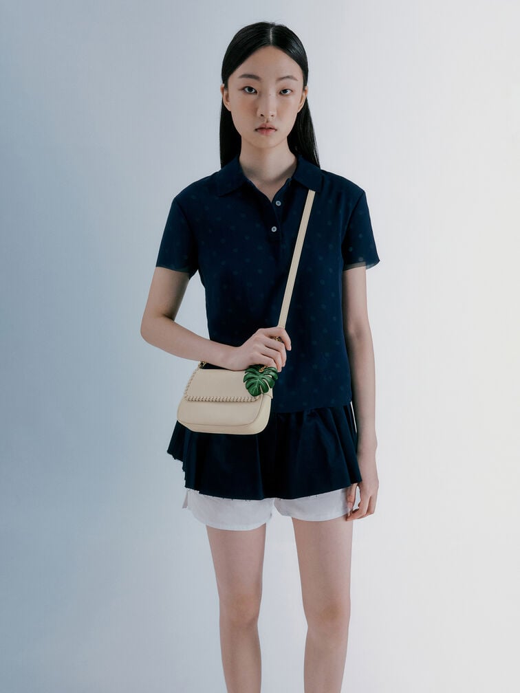 Tas Bahu Braided Blume, Cream, hi-res