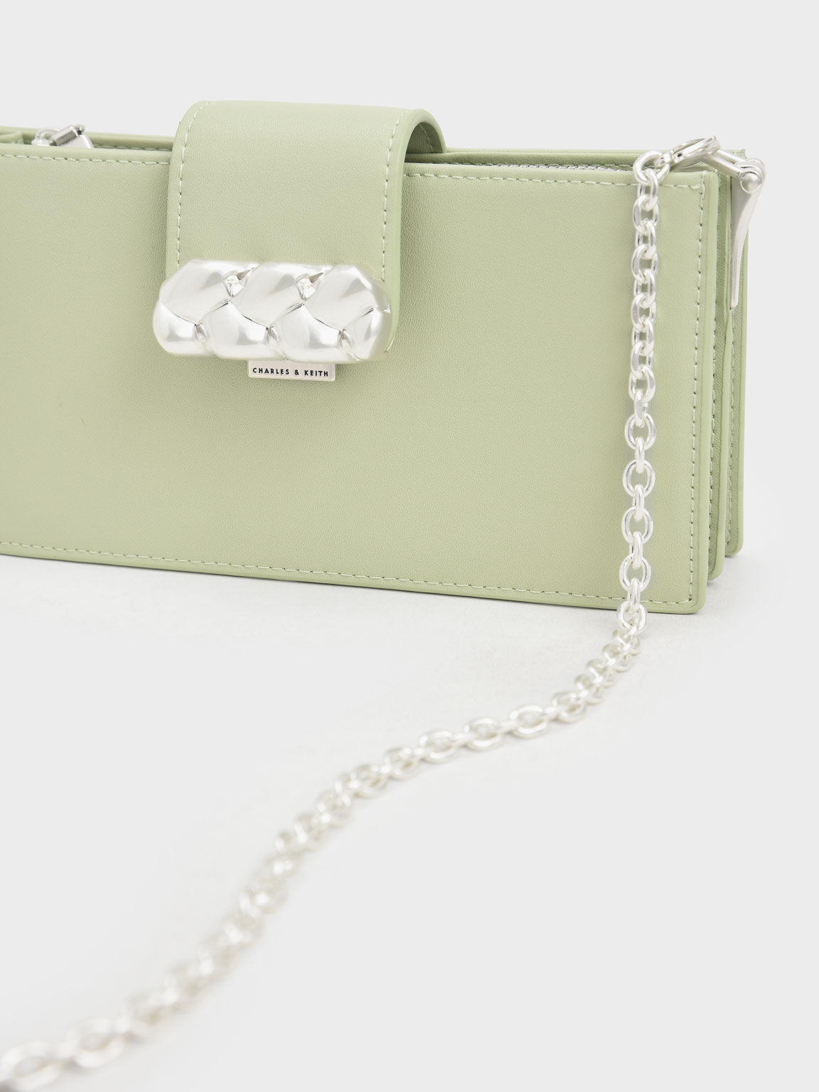 Dompet Phone Pouch Abby Embellished, Mint Green, hi-res