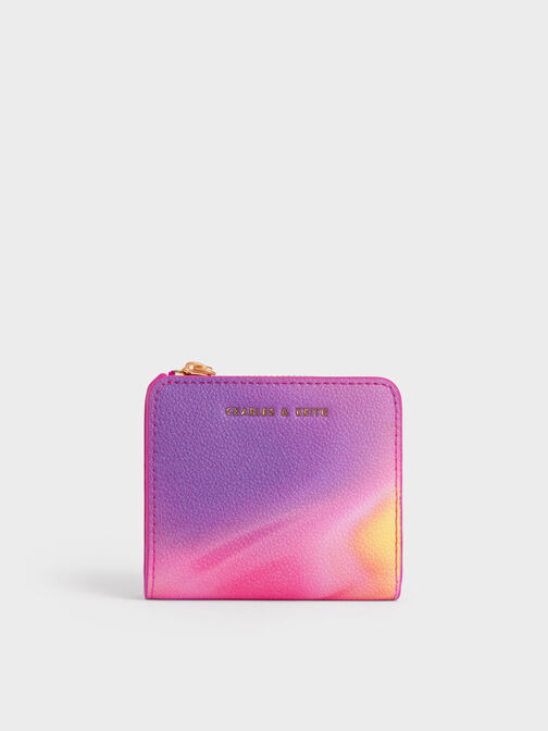 Card Holder Holographic Snap Button, Holographic, hi-res