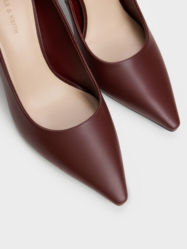 Kerra Pointed High Heels, Burgundy, hi-res