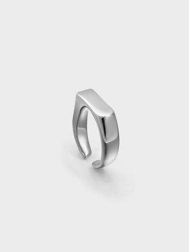 Cincin Gabine Open Scluptural, Silver, hi-res