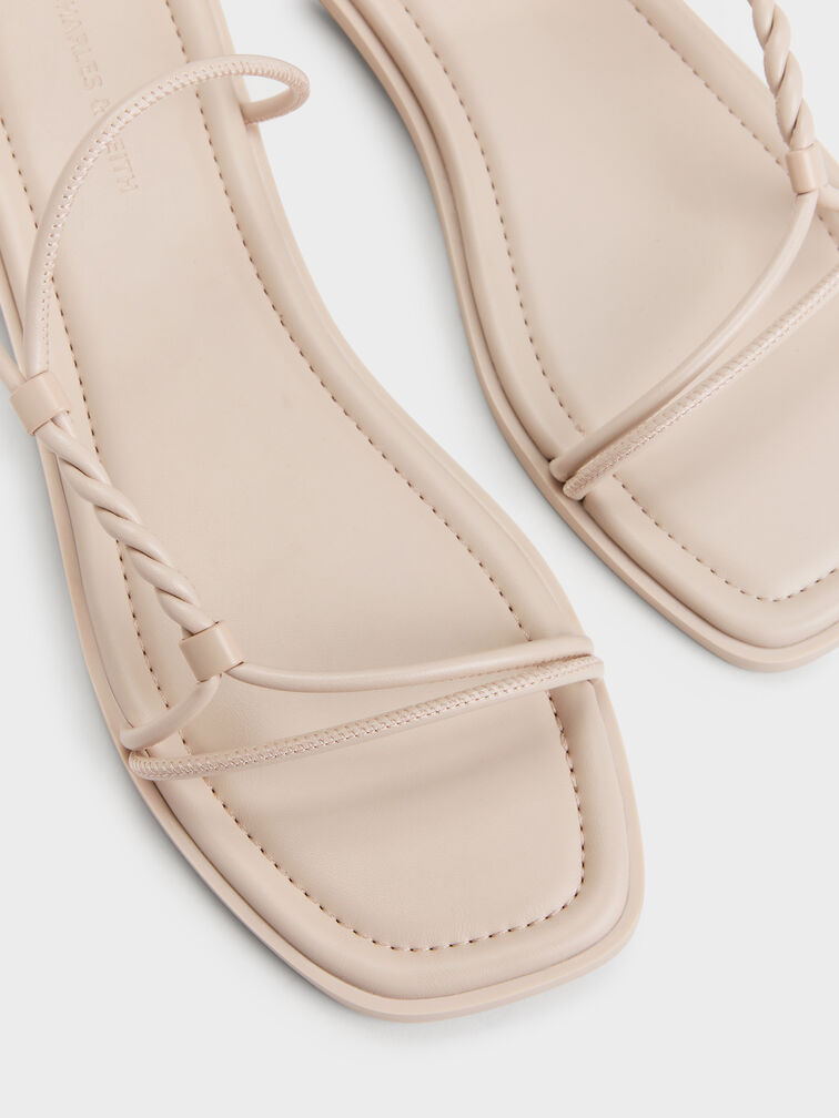 Sandal Slide Twist-Strap Fianna, Beige, hi-res