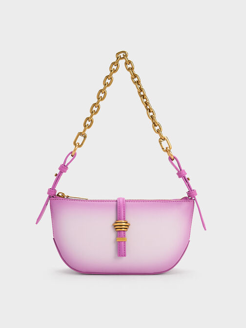Tas Trudy Ombre Belted Geometric, Purple, hi-res