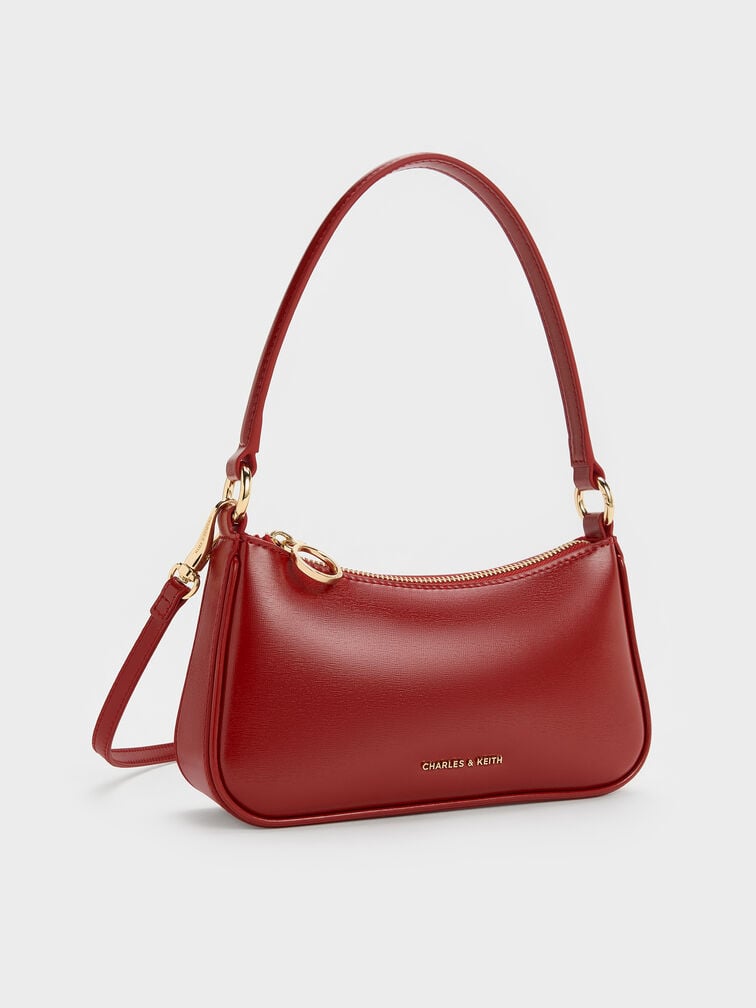 Tas Bahu Horse-Motif Elspeth, Tomato Red, hi-res