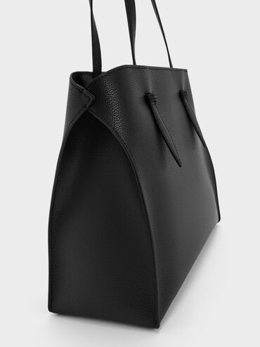 Tas Tote Elongated-Handle Allyn, Noir, hi-res