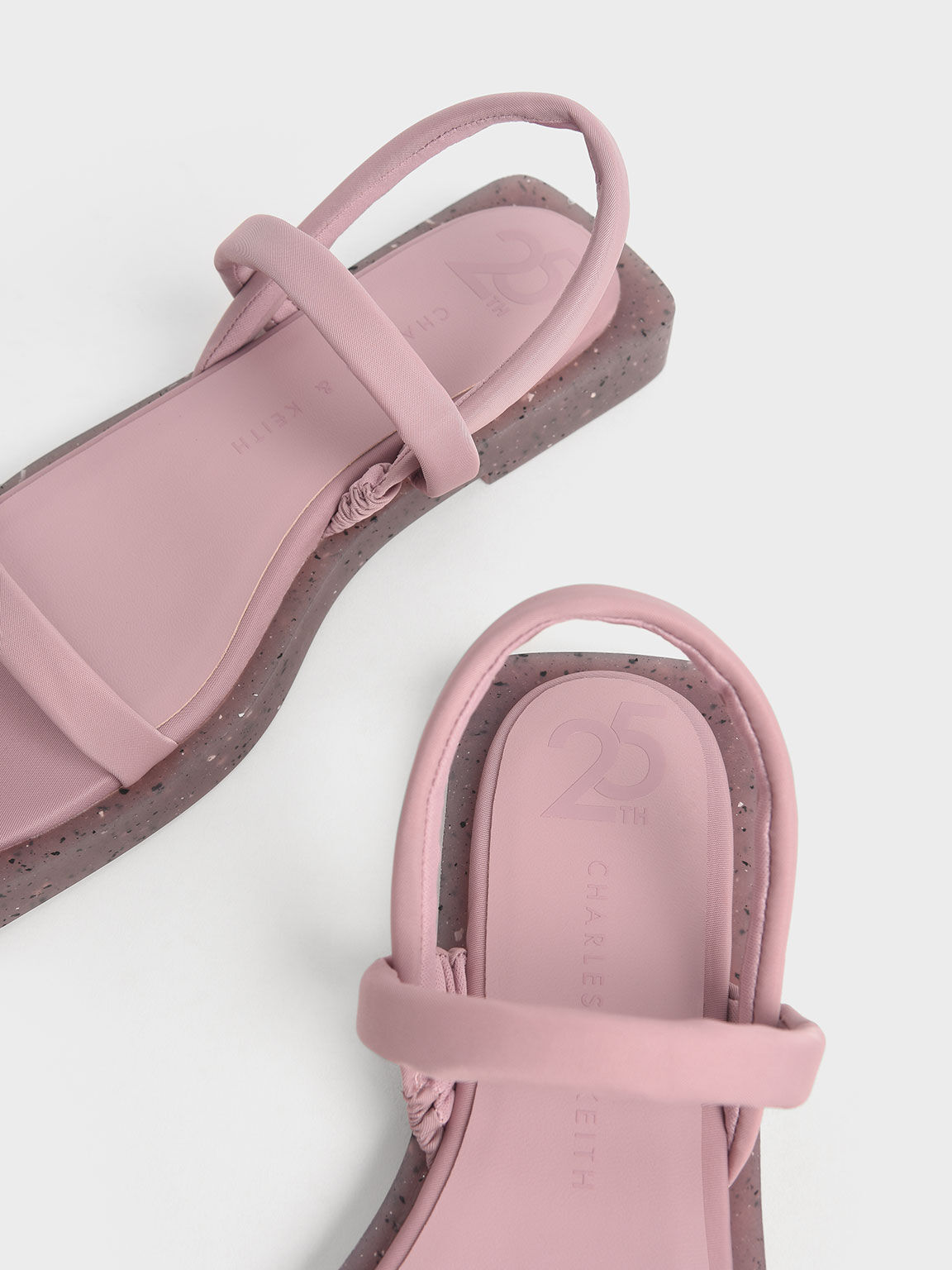 The Anniversary Series: Arabella Recycled Nylon Slingback Sandals, Pink, hi-res