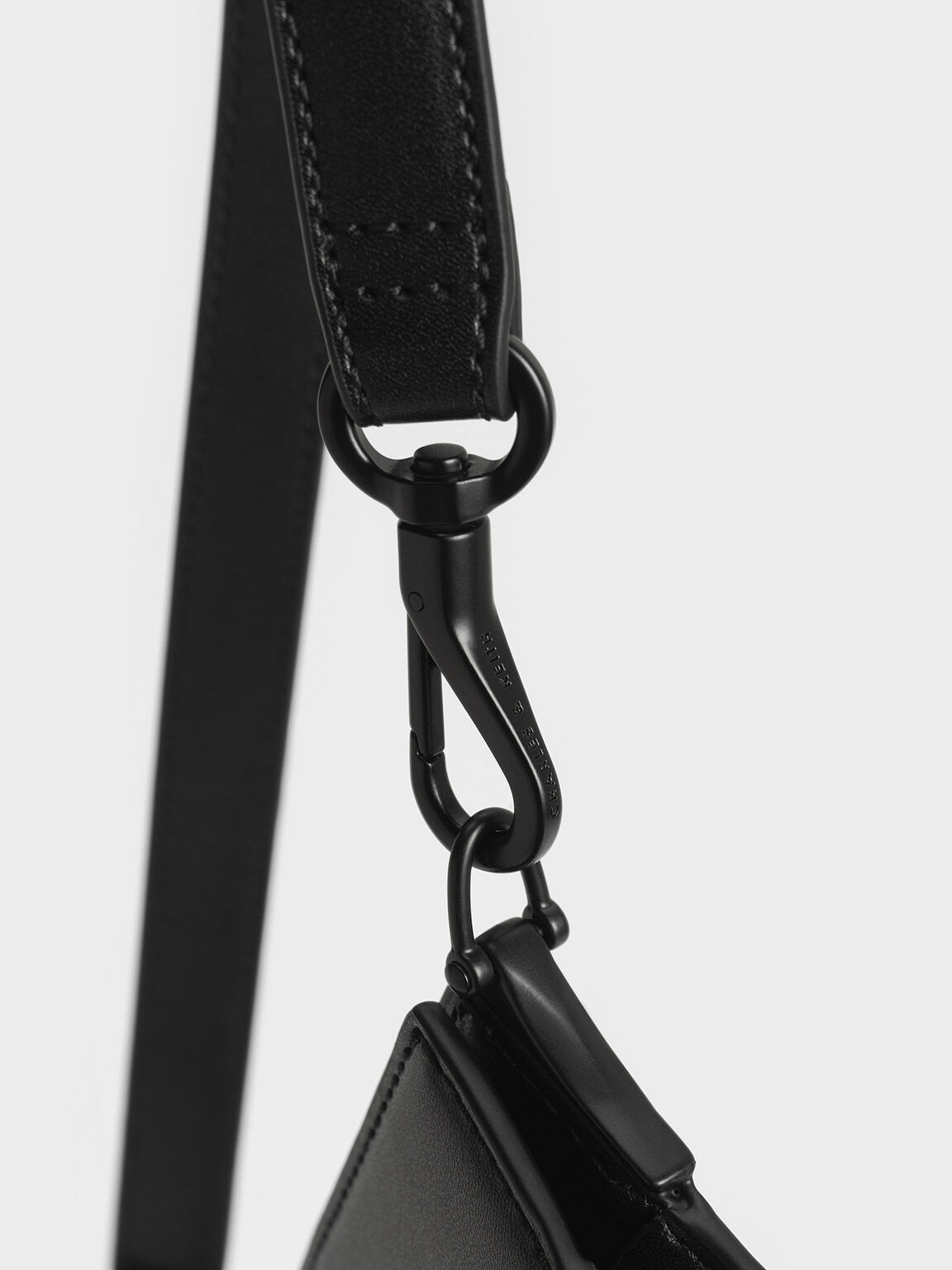 Tas Trapeze Asymmetric Belted, Black, hi-res