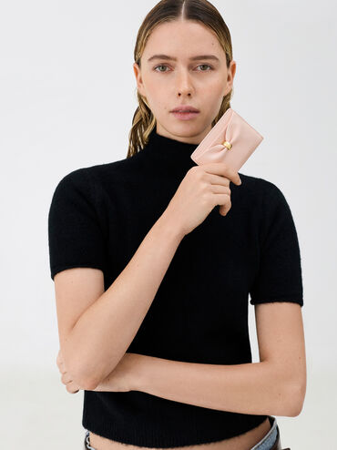 Card Holder Halsey Ruched, Soft Pink, hi-res