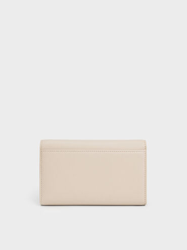 Dompet Panjang Magnetic Front Flap, Ivory, hi-res