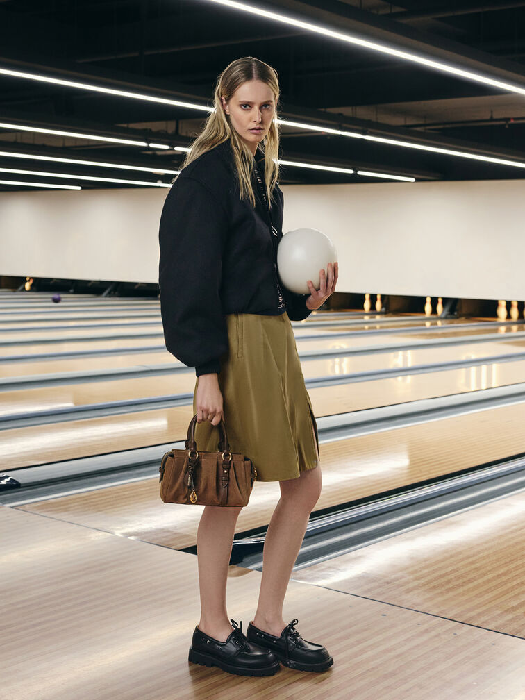 Britton Top Handle Tote Bag, Mocha Brown, hi-res