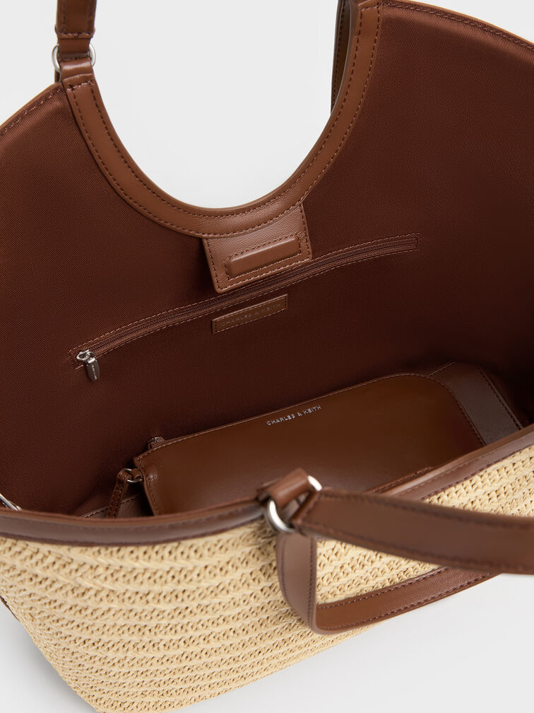 Tas Tote Woven Ivette Raffia, Multi, hi-res