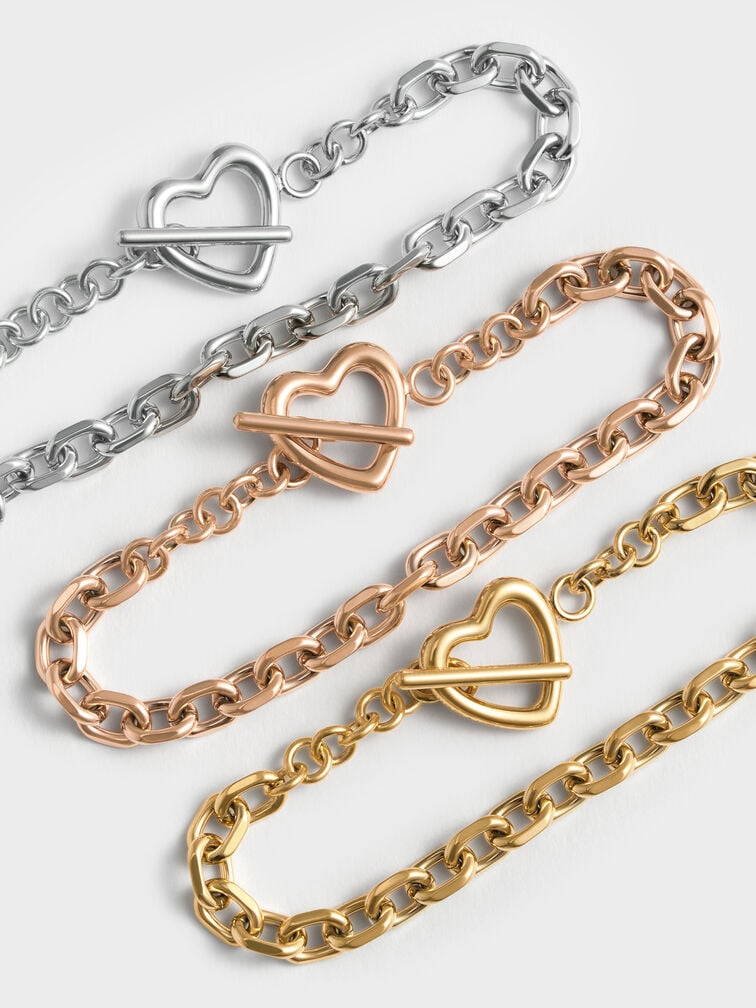 Gelang Heart Annalise, Silver, hi-res