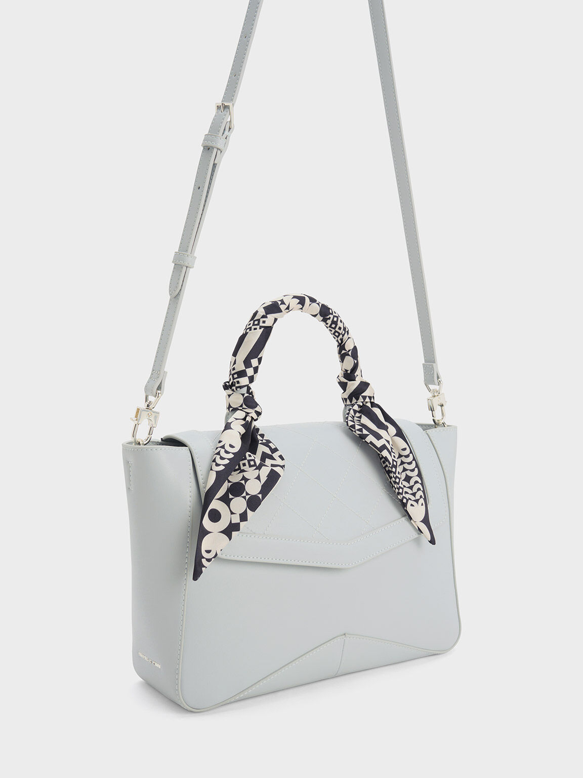Charles and keith new arrivals scarf wrapped handle bag