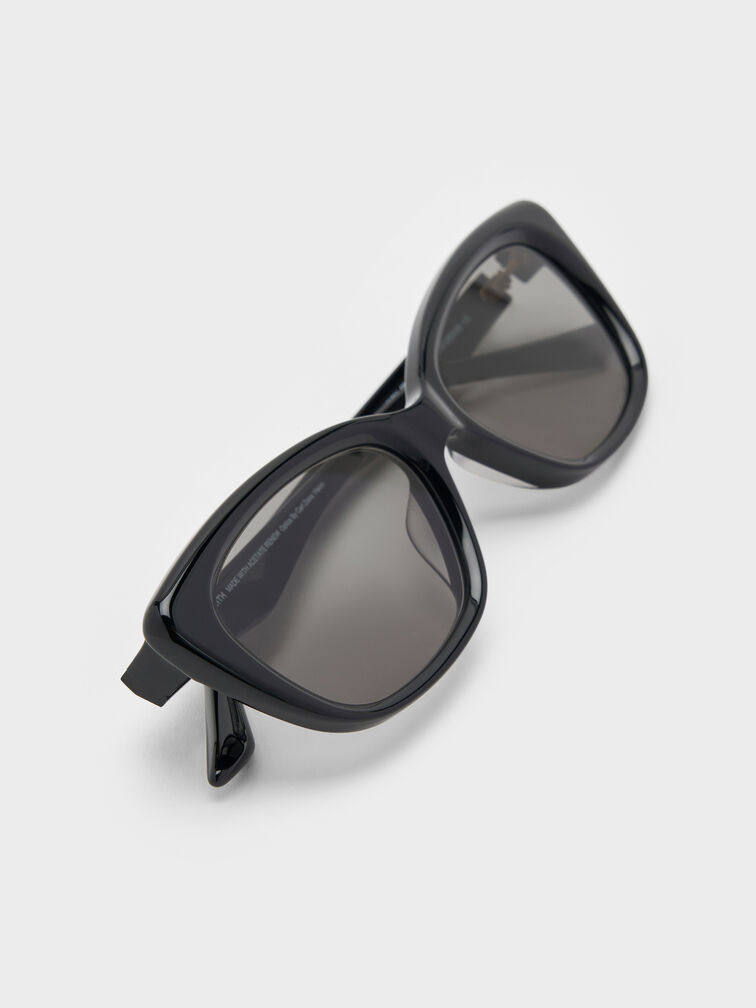 Kacamata Cat-Eye Maeva, Black, hi-res