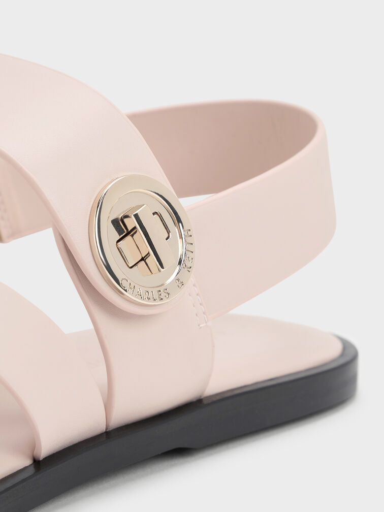 Sandal Strappy Turn Lock Yara, Cream, hi-res