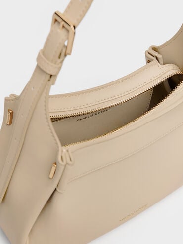 Tas Bahu Pleated Clarice, Dusted Oat, hi-res